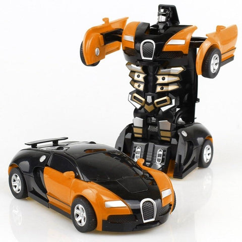 Transforming Bugatti Toy Car